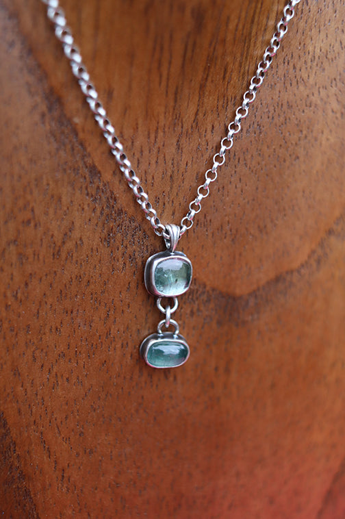 Tourmaline duo necklace (c)