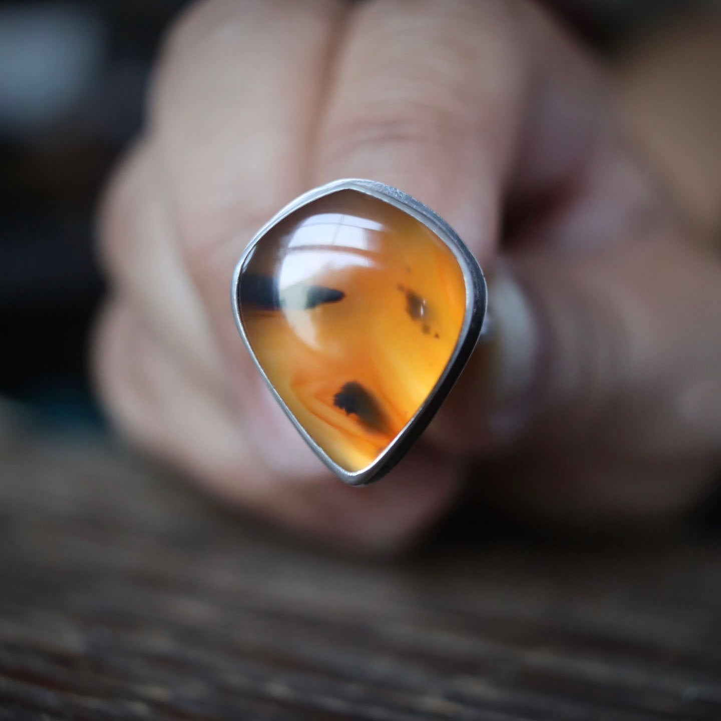 Montana Agate Ring - size 6.5