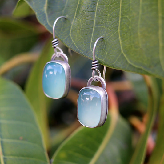 Blue Chalcedony earrings