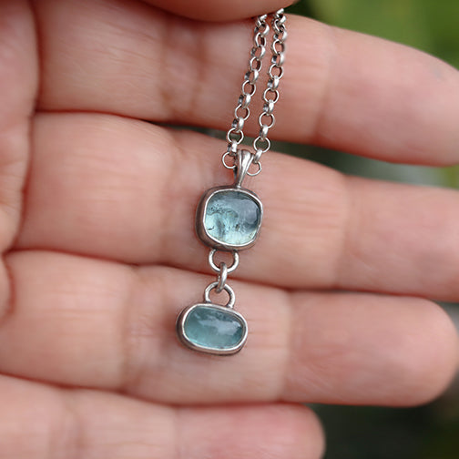 Tourmaline duo necklace (c)