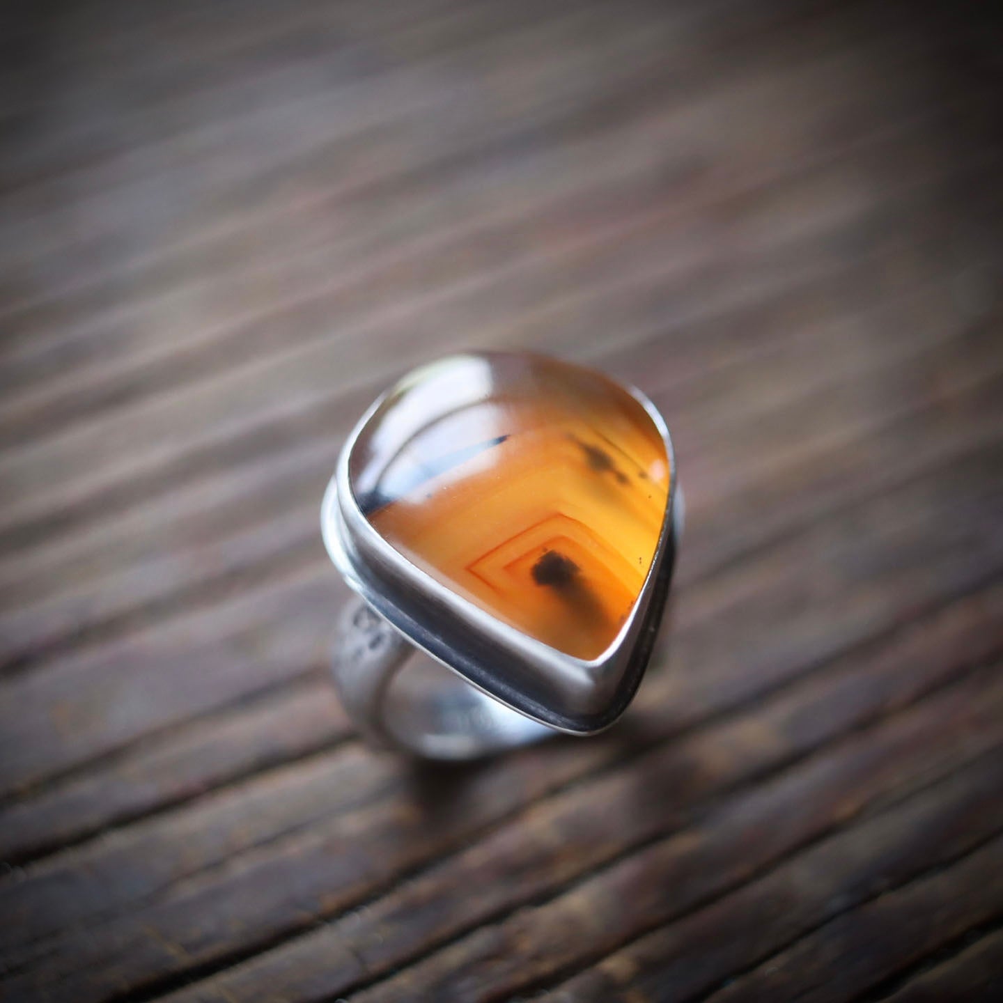 Montana Agate Ring - size 6.5
